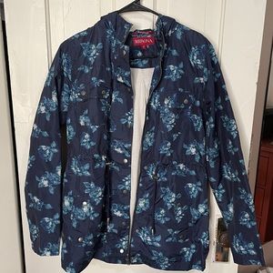 NWOT Merona Floral Water Resistant Jacket